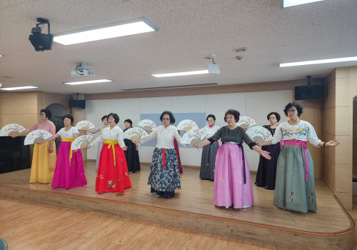 민요동아리 공연 연습